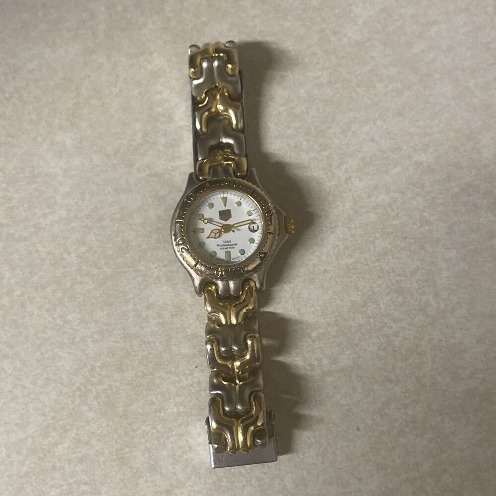 TAG Heuer 1500 Professional Women’s Quartz Two-Tone Watch Date 200M UNTESTED